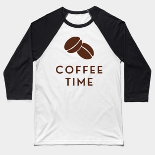 Coffe Bean Time Baseball T-Shirt